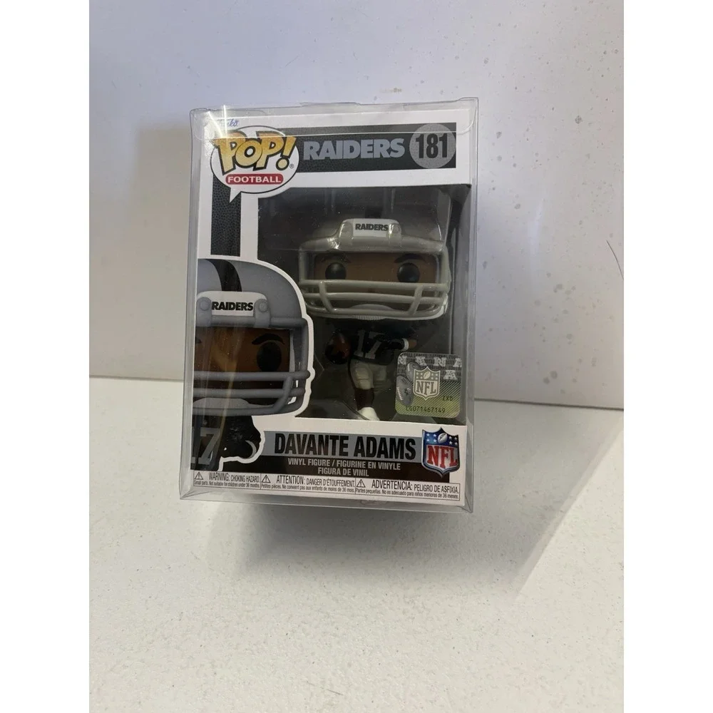 Funko‎ Pop NFL Las Vegas Raiders Davante Adams Figure # 181 w/ Protector